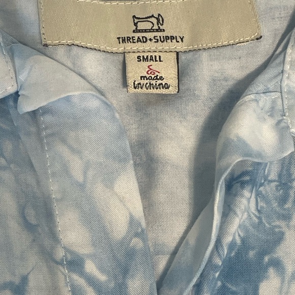 Thread & Supply Light Blue Tie-Dye Shirt - Picture 5 of 5